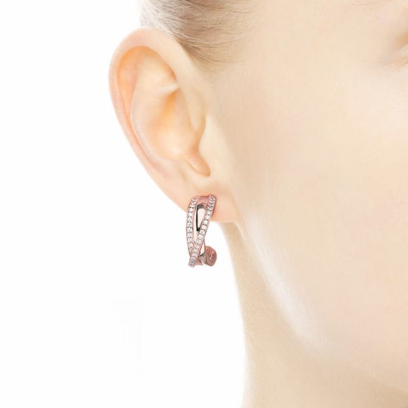 Pandora Rose™ Entwined Hoop Earrings Egypt FM9537201